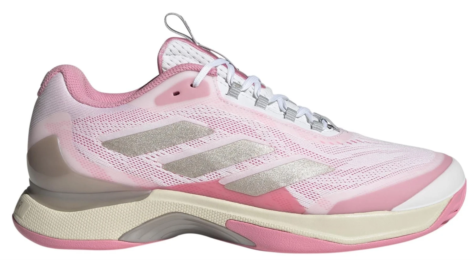 ADIDAS Avacourt 2 Womens Tennis Shoes - White / Pink 2 ADIDAS Avacourt 2 Womens Tennis Shoes - White / Pink - Image 2