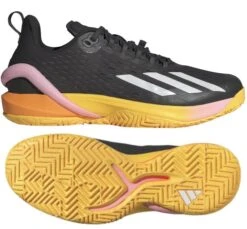 ADIDAS Adizero Cybersonic Mens Tennis Shoes - Aurora Black / Zero Metallic / Spark
