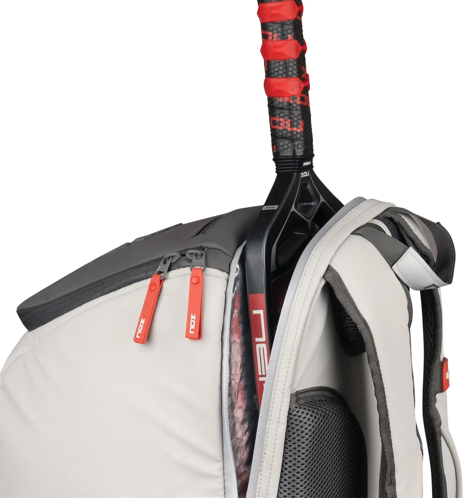 NOX Supra Pickleball Backpack - Cream 5 NOX Supra Pickleball Backpack - Cream - Image 5