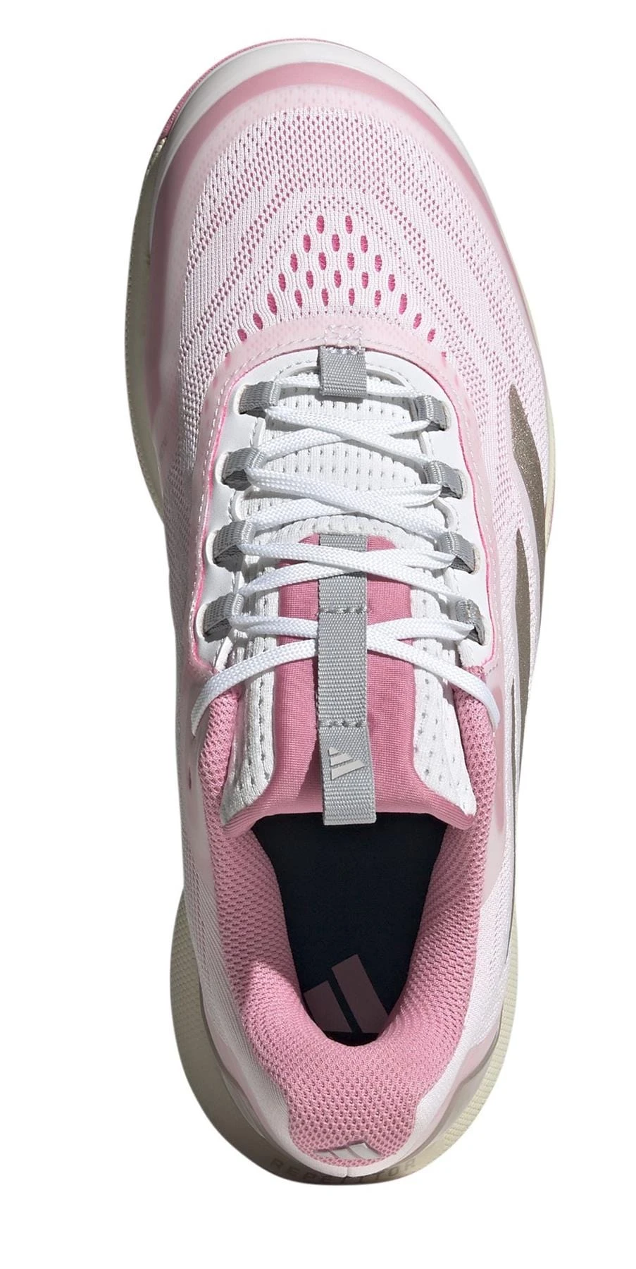 ADIDAS Avacourt 2 Womens Tennis Shoes - White / Pink 3 ADIDAS Avacourt 2 Womens Tennis Shoes - White / Pink - Image 3