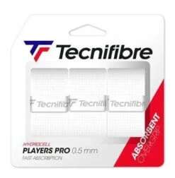 Tecnifibre Players Pro Tennis Overgrip - 3 Pack - White