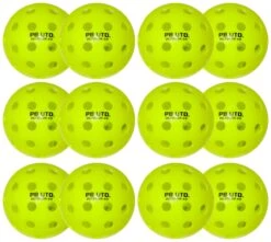 Pickleball United Freedom 40 Outdoor Pickleball Ball (12 Ball) - Yellow
