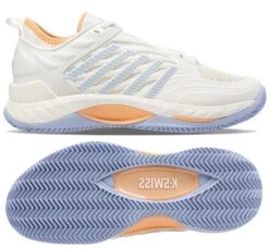 K-Swiss Hypercourt Supreme 2 HB Indoor Court Womens Tennis Shoes - Star White / Heather