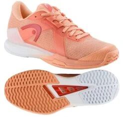 HEAD Sprint Pro Womens Tennis Shoes - Coral / White