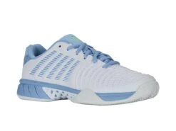 K-Swiss Express Light 3 Womens Tennis Shoes - White / Blue -Tennis Equipment Shop 14f6680d 9f7a 4d22 8109 52b57ae741d2