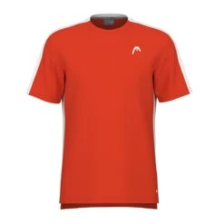 HEAD Vision Slice Mens Tennis T-Shirt - Orange Alert