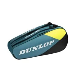 Dunlop SX Club 6 Racket Tennis Bag - Teal / Black / Yellow