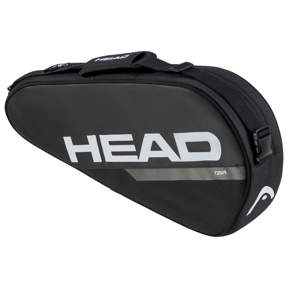 HEAD Tour Tennis Racket Bag S - Black / White 1 HEAD Tour Tennis Racket Bag S - Black / White