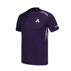 Le Coq Sportif Pro Mens Tennis T-Shirt - Deep Purple -Tennis Equipment Shop 2410516 3