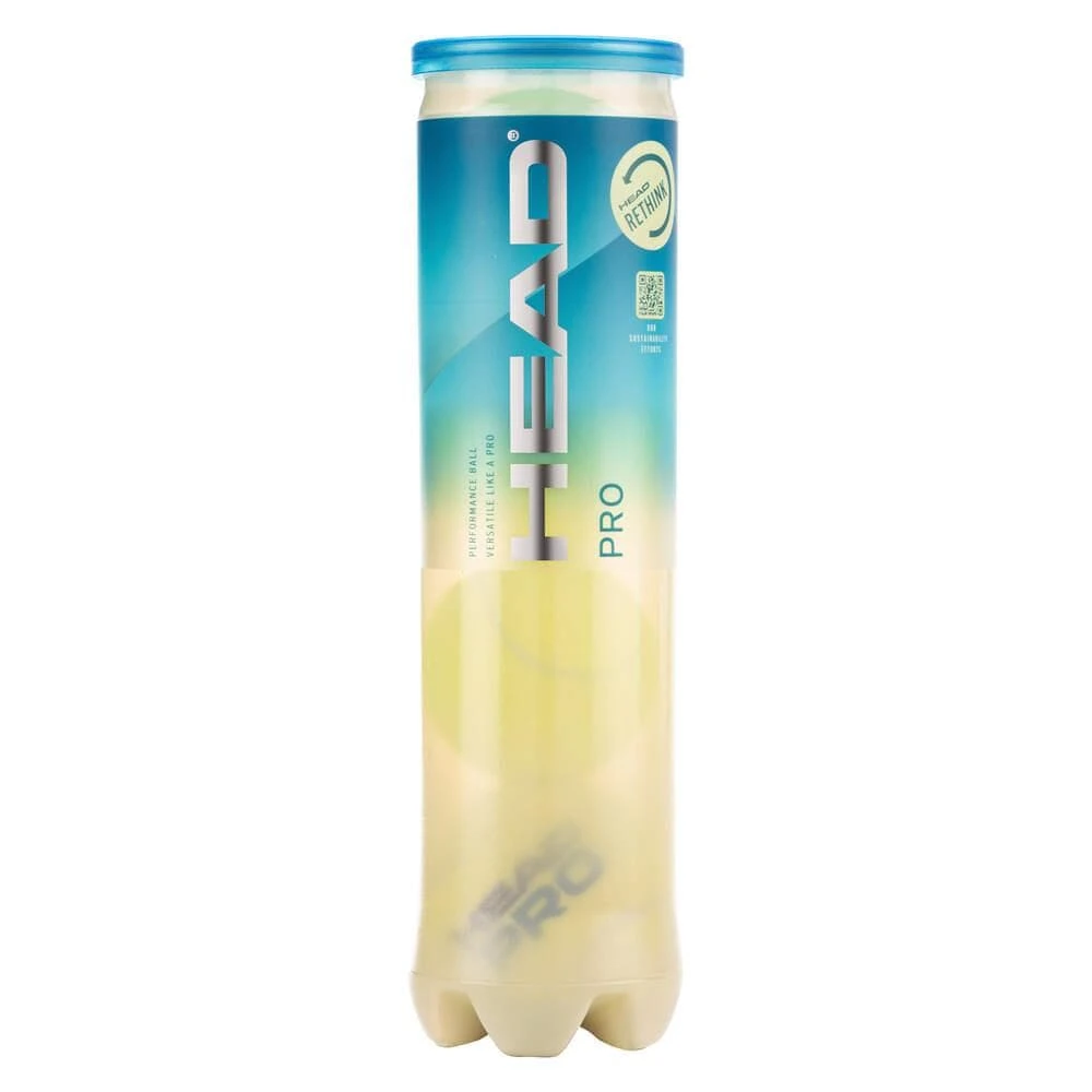 HEAD Pro Tennis Balls (4 Ball Tube) 2 HEAD Pro Tennis Balls (4 Ball Tube) - Image 2