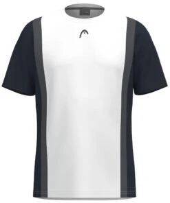HEAD Club Tech 25 Mens Tennis T-Shirt - Navy / White