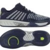 K-Swiss Express Light 3 Mens Tennis Shoes - Peacoat / Grey Violet / Green