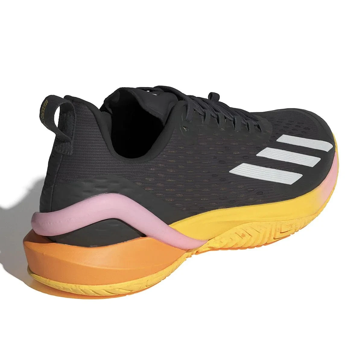 ADIDAS Adizero Cybersonic Mens Tennis Shoes - Aurora Black / Zero Metallic / Spark 7 ADIDAS Adizero Cybersonic Mens Tennis Shoes - Aurora Black / Zero Metallic / Spark - Image 7