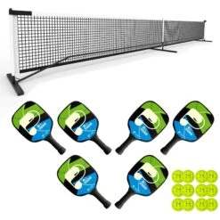 Pickleball United Education 6 Player Outdoor Pickleball Set