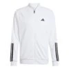 ADIDAS Mens 3 Stripe Knit Tennis Jacket - White