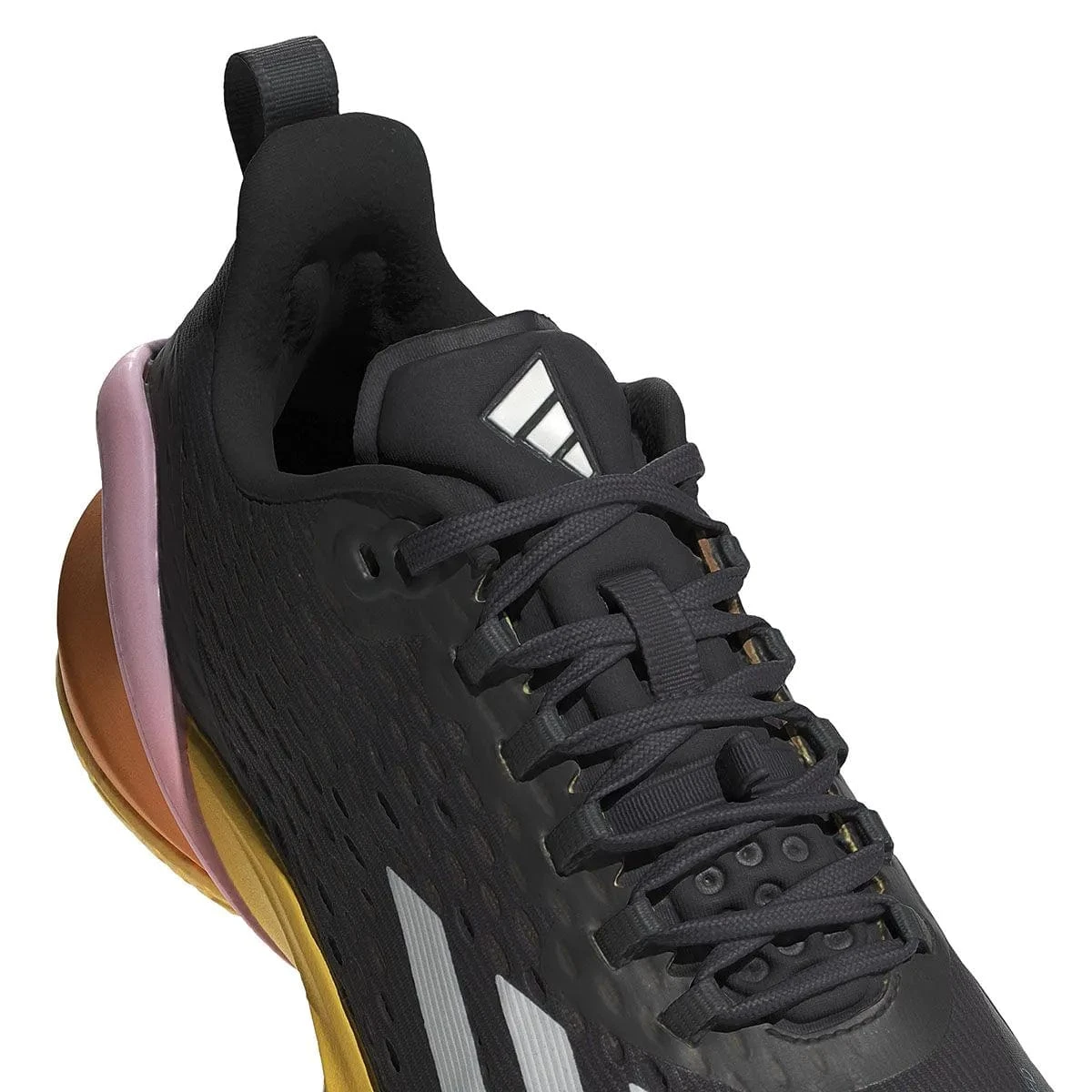 ADIDAS Adizero Cybersonic Mens Tennis Shoes - Aurora Black / Zero Metallic / Spark 8 ADIDAS Adizero Cybersonic Mens Tennis Shoes - Aurora Black / Zero Metallic / Spark - Image 8