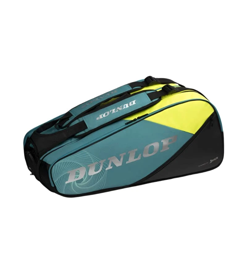 Dunlop SX Performance 12 Racket Tennis Bag - Teal / Black / Yellow 1 Dunlop SX Performance 12 Racket Tennis Bag - Teal / Black / Yellow