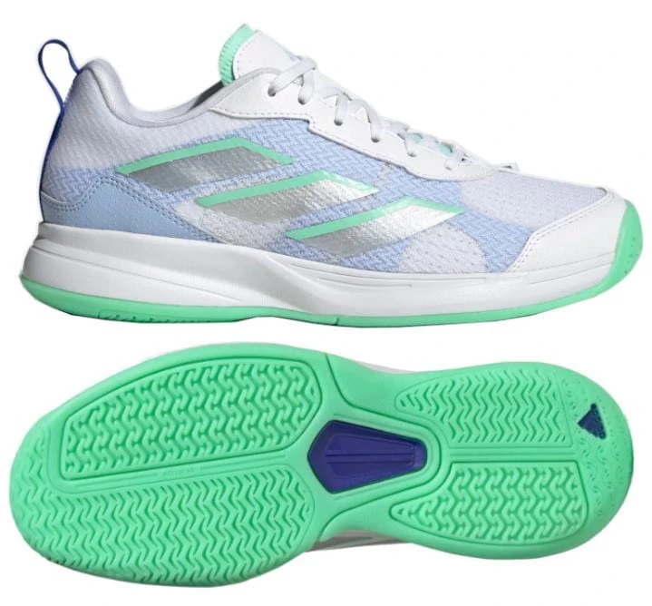 Adidas AvaFlash Low Womens Tennis Shoes - Cloud White / Pulse Mint 1 Adidas AvaFlash Low Womens Tennis Shoes - Cloud White / Pulse Mint