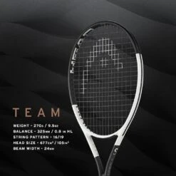 HEAD Speed Team 2024 Tennis Racket - White / Black -Tennis Equipment Shop 45d2ab32 8852 4c56 a1d8 9b0baa67137d