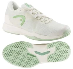HEAD Sprint Team 4.0 Womens Tennis Shoes - Chalk White / Lime Green CWLN