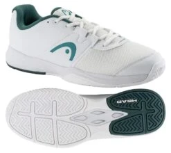 HEAD Revolt Court Mens Tennis Shoes - White / Pine Green