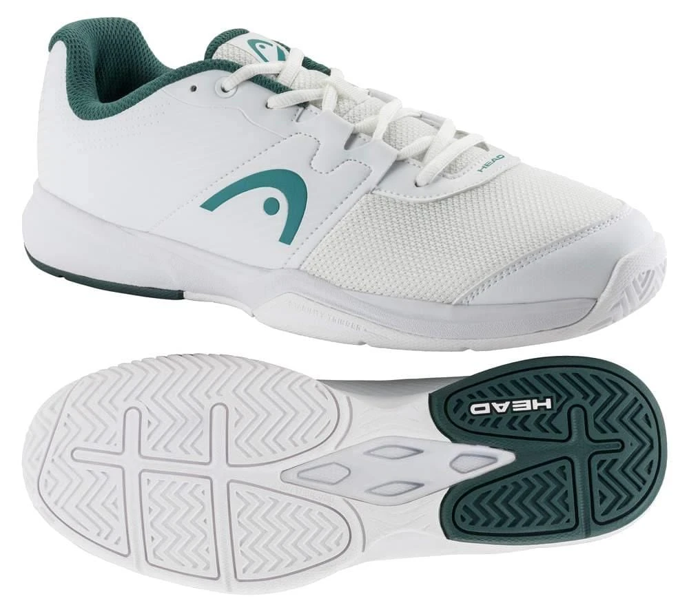 HEAD Revolt Court Mens Tennis Shoes - White / Pine Green 1 HEAD Revolt Court Mens Tennis Shoes - White / Pine Green