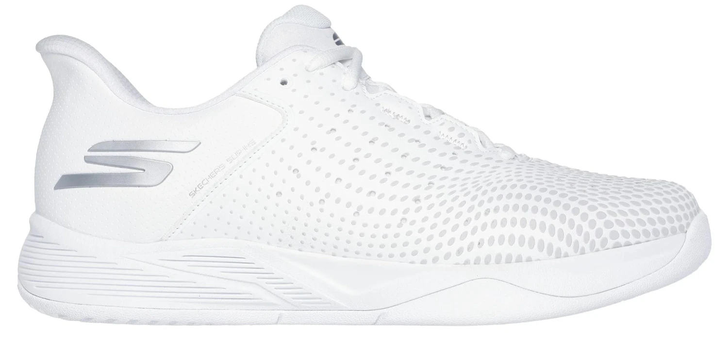 Skechers Viper Court Reload Slip Ins Relaxed Fit Tennis Shoes - White 2 Skechers Viper Court Reload Slip Ins Relaxed Fit Tennis Shoes - White - Image 2