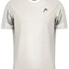 HEAD Play Tech Mens Tennis T-Shirt - White / Grey