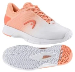 HEAD Revolt Pro 4.5 Womens Tennis Shoes - Coral / White