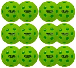 Pickleball United Freedom 26 Indoor Pickleball Ball (12 Ball) - Green