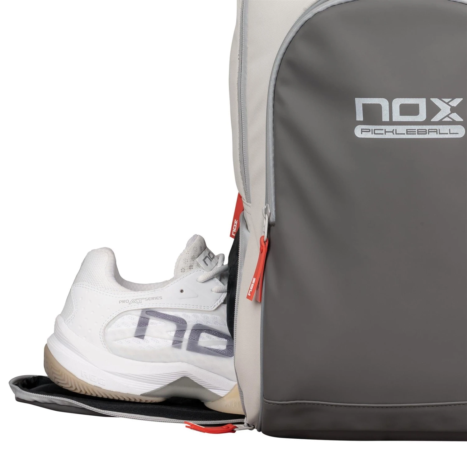 NOX Pro Pickleball Backpack - Cream 7 NOX Pro Pickleball Backpack - Cream - Image 7