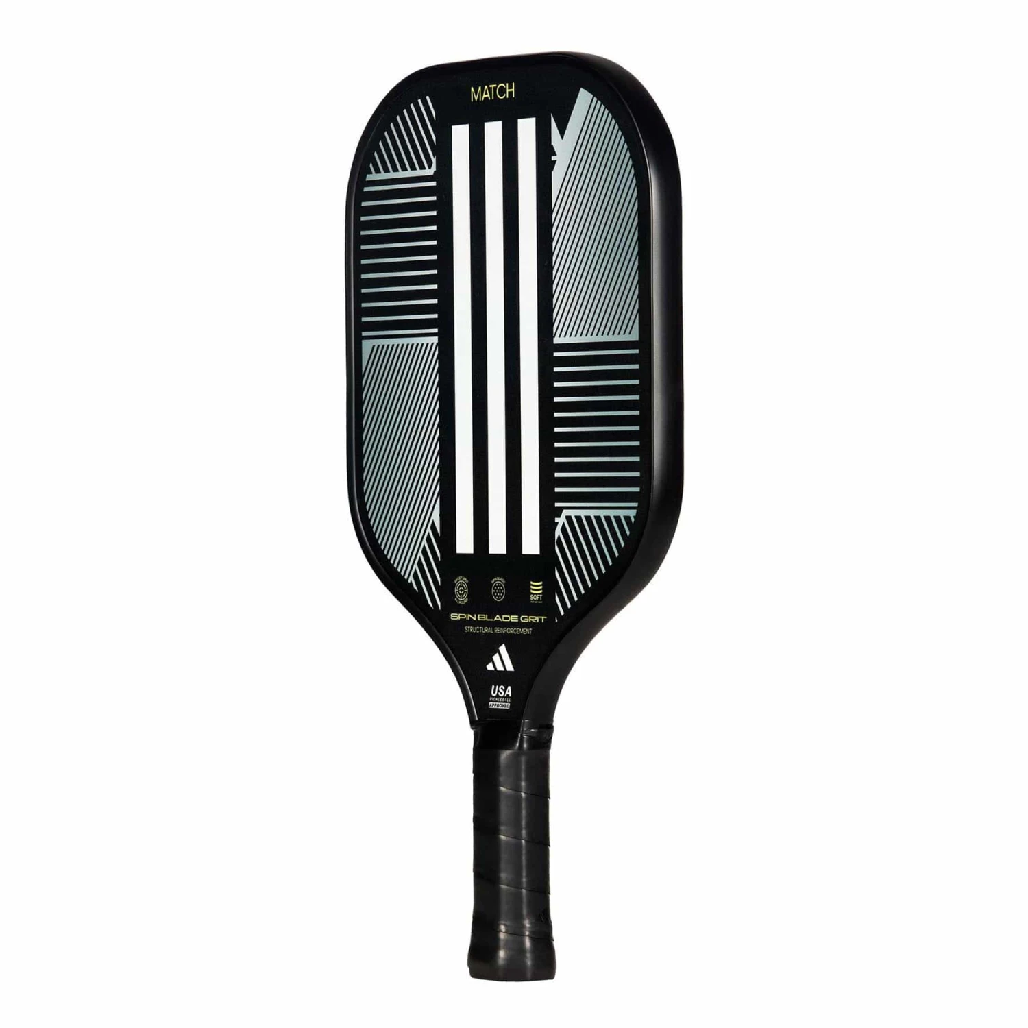 ADIDAS Match 3.3 Pickleball Paddle - Black 2 ADIDAS Match 3.3 Pickleball Paddle - Black - Image 2