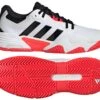 ADIDAS Solematch Control 2 Mens Tennis Shoes - White / Black / Red