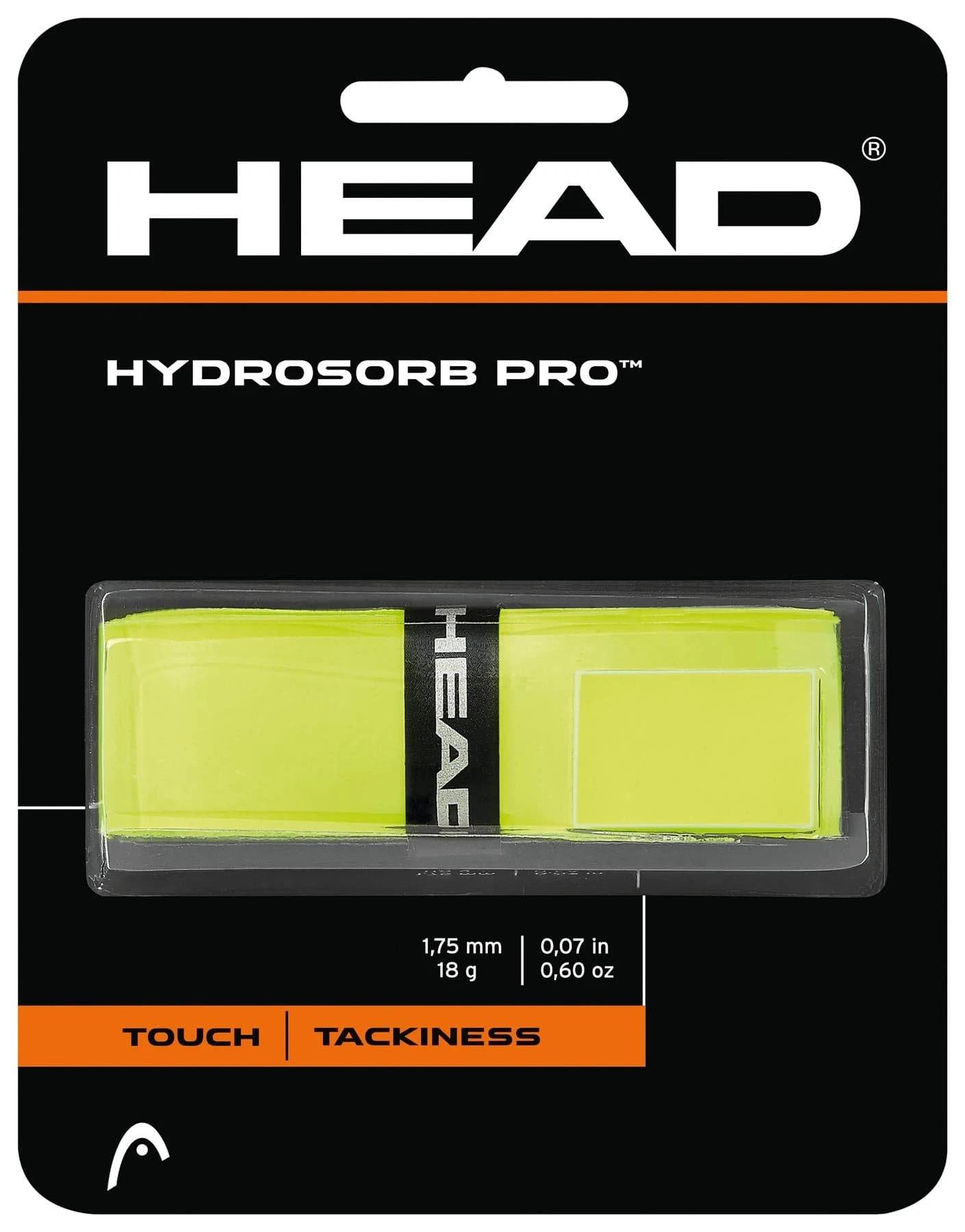 HEAD HydroSorb Pro Replacement Tennis Grip - Yellow 1 HEAD HydroSorb Pro Replacement Tennis Grip - Yellow