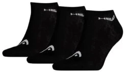 HEAD Sneaker Tennis Socks (3 Pack) - Black