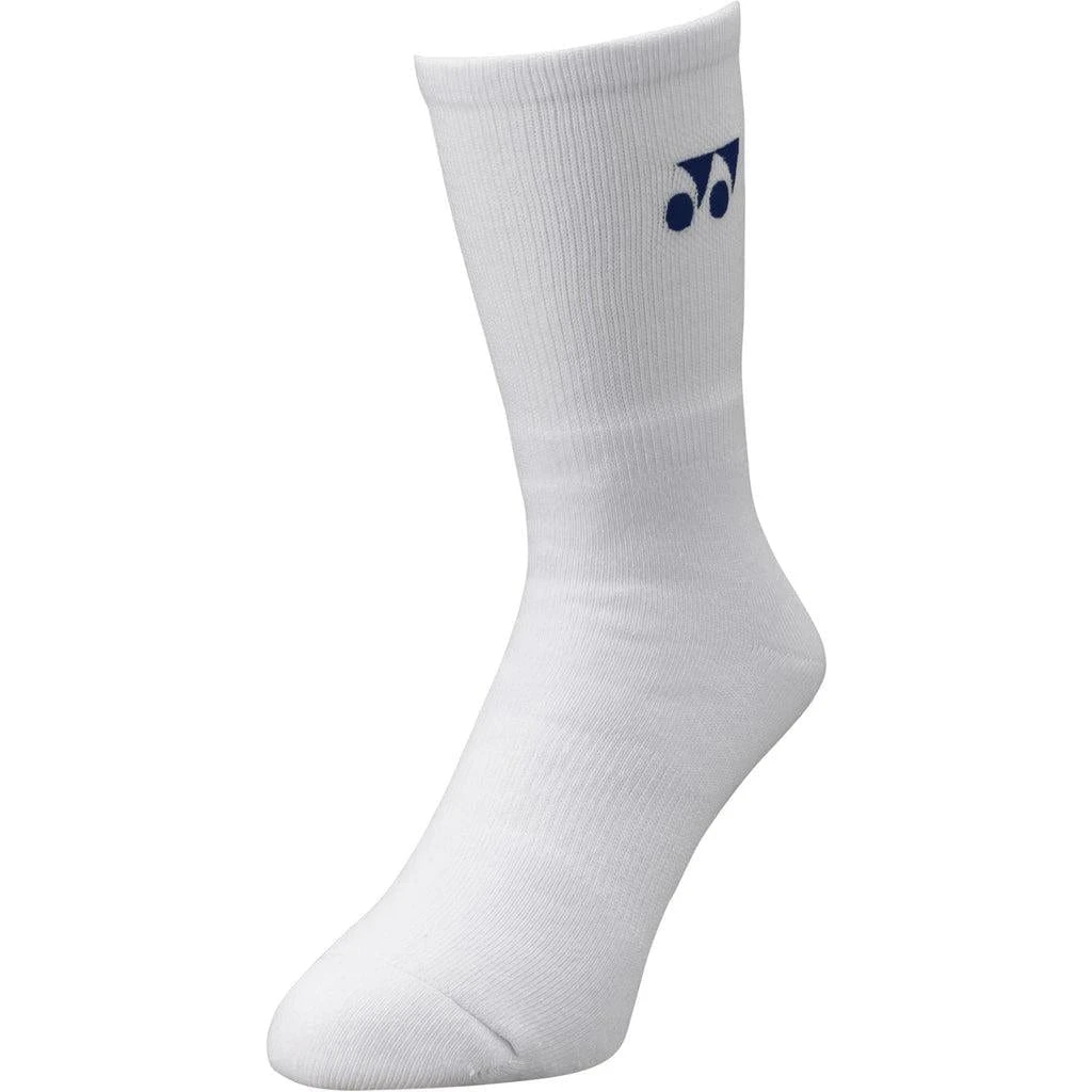 Yonex 19120YX 3D ERGO Crew White Socks - 1 Pair 1 Yonex 19120YX 3D ERGO Crew White Socks - 1 Pair