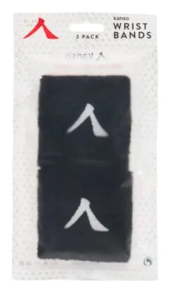Kanso 7cm Wristband - 2 Pack - Black -Tennis Equipment Shop 6717e225 4793 4d82 b17b d965a9b1b5b0