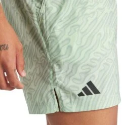 ADIDAS Melbourne Mens Pro 7 Inch Tennis Shorts - Green -Tennis Equipment Shop 7758dba0 7fda 4a49 85b6 94440383280a