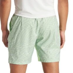 ADIDAS Melbourne Mens Pro 7 Inch Tennis Shorts - Green -Tennis Equipment Shop 793a0d76 3258 4826 b49c 1b0814cf991a