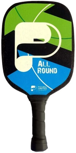 Pickleball United All Round Pickleball Paddle - Black / Blue / Green