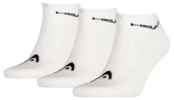 HEAD Sneaker Tennis Socks (3 Pack) - White / Black
