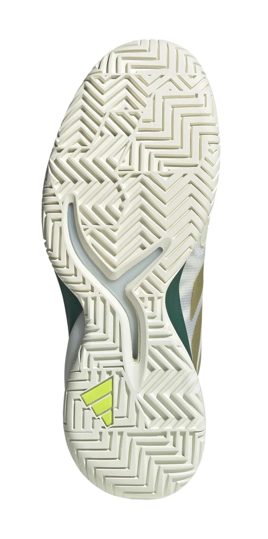 ADIDAS Cybersonic 2 Mens Tennis Shoes - White / Gold / Green 4 ADIDAS Cybersonic 2 Mens Tennis Shoes - White / Gold / Green - Image 4