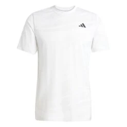 ADIDAS Mens Club Graphic Tennis T-Shirt - White / Grey