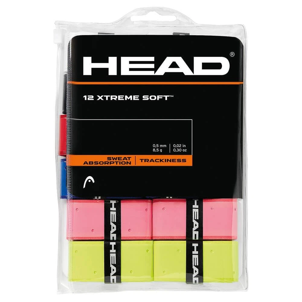 HEAD Xtreme Soft Overgrip (12 Pack) - Mixed Colours 1 HEAD Xtreme Soft Overgrip (12 Pack) - Mixed Colours