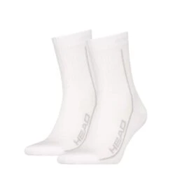 HEAD Performance Short Crew Tennis Socks (2 Pack) - White