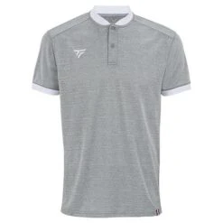 Tecnifibre Mens Team Tennis Mesh Polo Shirt - Silver