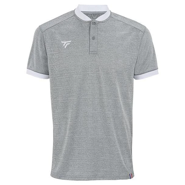 Tecnifibre Mens Team Tennis Mesh Polo Shirt - Silver 1 Tecnifibre Mens Team Tennis Mesh Polo Shirt - Silver