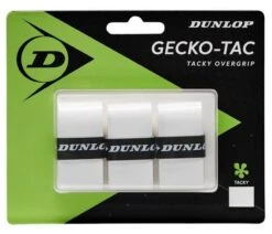 Dunlop Gecko-Tac Tennis Overgrip - 3 Pack - White