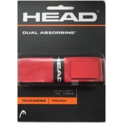 HEAD Dual Absorbing Replacement Tennis Grip - Red