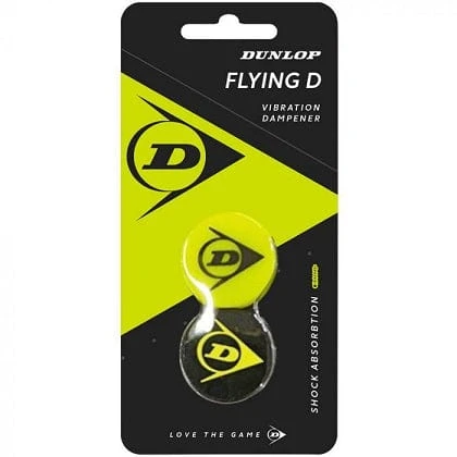 Dunlop Flying D Tennis Vibration Dampener - Yellow / Black 1 Dunlop Flying D Tennis Vibration Dampener - Yellow / Black